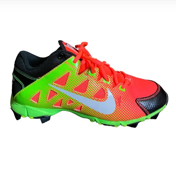 Nike Other - Nike softball lime green pink cleats size 5.5Y